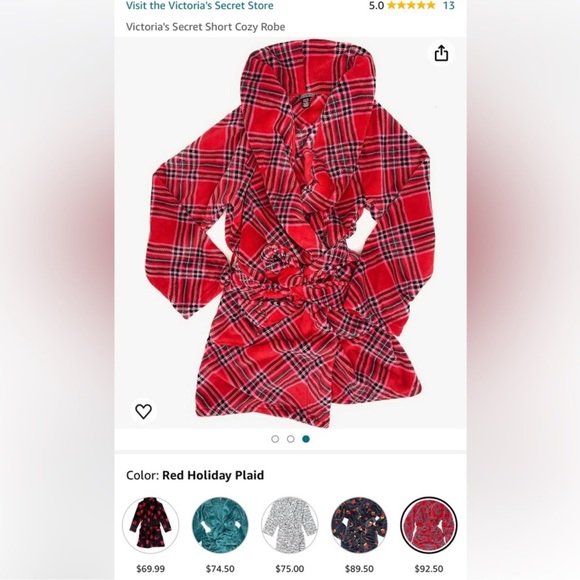 NIB Victoria’s Secret PINK robe - Picture 4 of 6